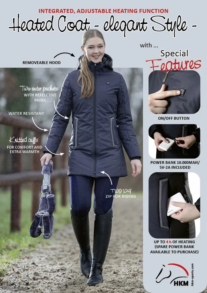 HKM Ladies Heating Jacket in Black